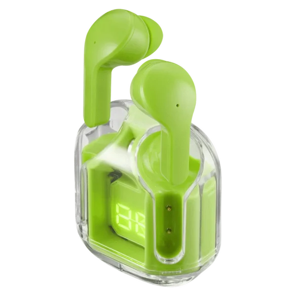 Volkano Crystalline Series TWS Earphone - Neon - Hardbox - Image 3