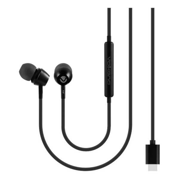 Volkano Prism 3 Series Type-C Earphone - Black - Image 3