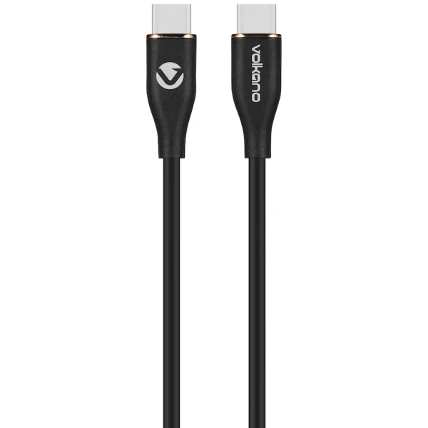 Volkano Flexi Series Type-C to Type-C 2.5m 60w - Black