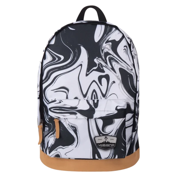 Volkano Suede Series Backpack - Black Marble - Image 2
