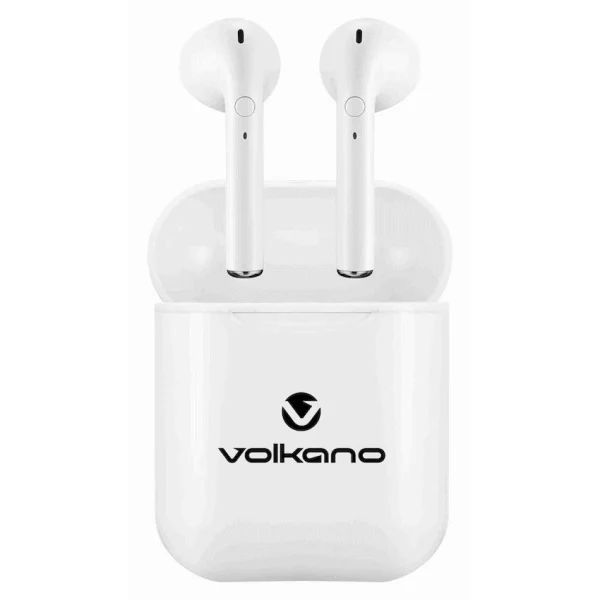 Volkano Buds Plus Series TWS with Silicone - White - Image 2